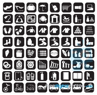 Icon Set Stock Image