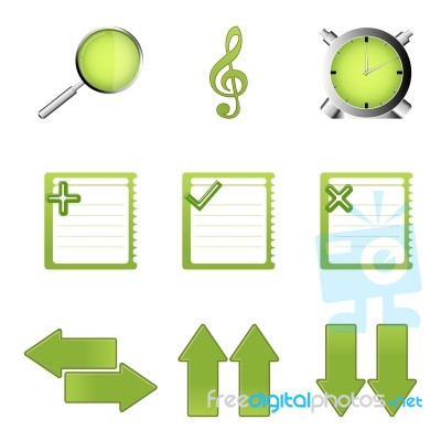 Icon Set Stock Image