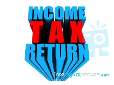 Tax Return 3 D Concept Stock Image