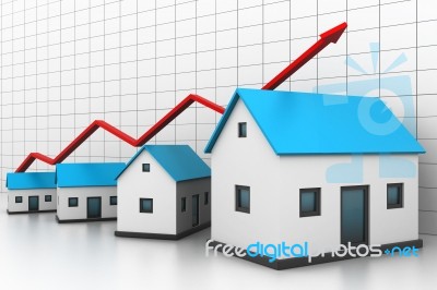 Increasing Home Sale Stock Image