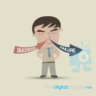 Inhale Success And Exhale Failure Stock Image
