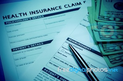 Insurance Reimbursement Concept Stock Photo