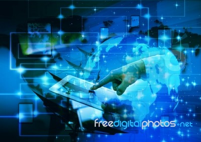 Internet Concept Of Global Business From Concepts Series Stock Image