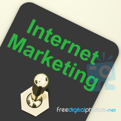 Internet Marketing Switch Stock Image