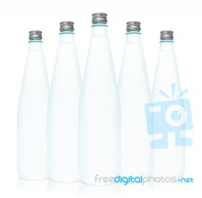 Isolated Water Bottles Stock Photo