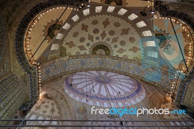 Istanbul Turkey May 26 Interior View Of The Blue Mosque