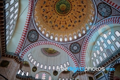 Istanbul Turkey May 28 Interior View Of The Suleymaniye