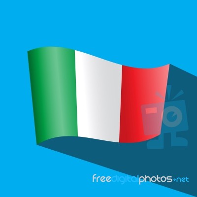 Italy Flag  Icon Stock Image