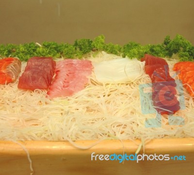 Japanese Sashimi Dish Stock Photo