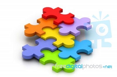 Jigsaw Puzzle Stock Image