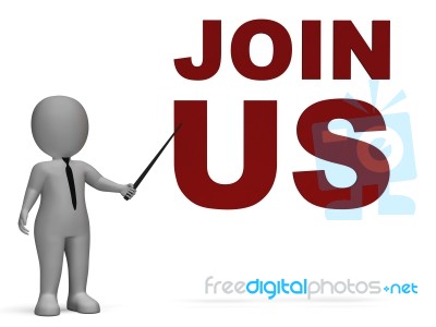 Join Us Sign Shows Register Or Subscribe Stock Image