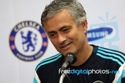 Jose Mourinho Manager Of Chelsea Stock Photo