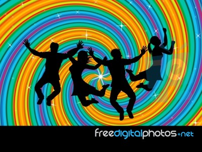 Joy Swirl Represents Happiness Joyful And Youngsters Stock Image