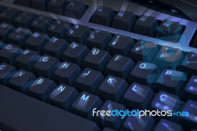 Keyboard Light Stock Photo