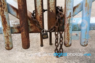 Keyhole Gate Stock Photo