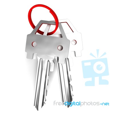 Keys Mean Unlocking Car Or Automobile
 Stock Image