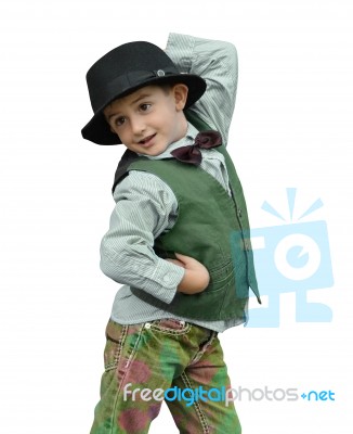 Kid Dancing Stock Photo