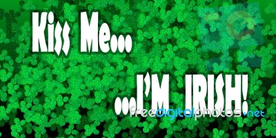 Kiss Me...   ...i'm Irish! Stock Image