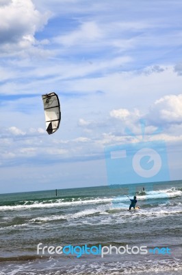 Kite Surfer Stock Photo