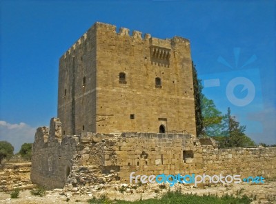 Kolossi Castle Stock Photo