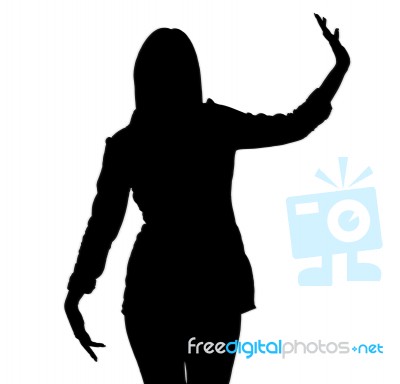 Lady Silhouette Stock Image