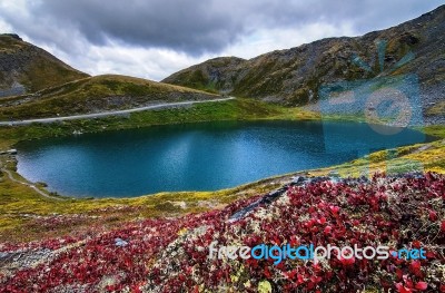 Lake Alaska Landscape Stock Photo