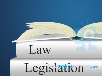 Law Legislation Means Judicial Attorney And Juridical Stock Image
