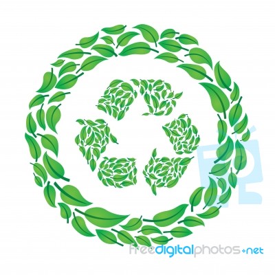 Leaf Recycle Stock Image