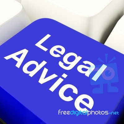 Legal Advice Text Computer Key Stock Image