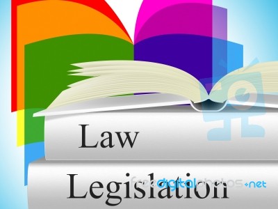 Legislation Law Represents Legality Crime And Juridical Stock Image