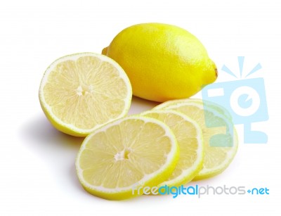 Lemon Slice Stock Photo