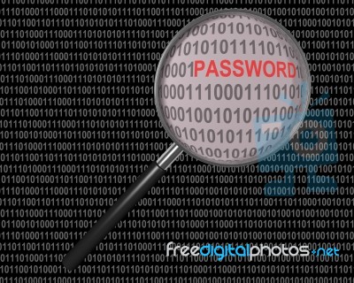 Lens Password Stock Image