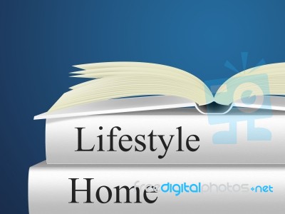 Lifestyle Home Indicates Houses Apartment And Household Stock Image