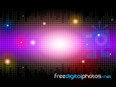 Light Background Shows Sun Stars And Space
 Stock Image