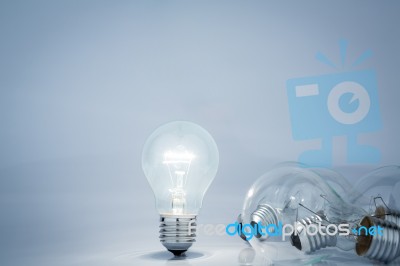 Light Bulb Lamps Stock Photo