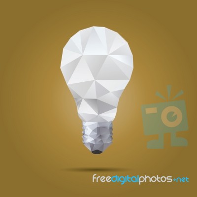 Lightbulb Abstract Isolated Stock Image