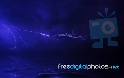 Lightning-power Of Nature Stock Image