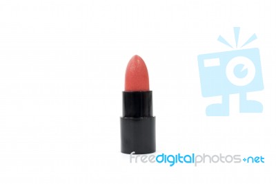 Lipstick Isolated On White Background Stock Photo