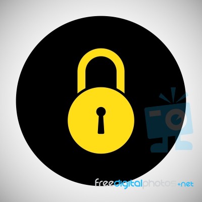 Lock Icon Stock Image