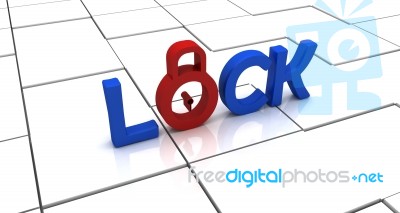 Lock Symbol Stock Image