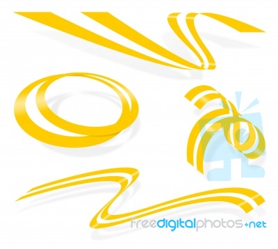 Logo - Ribbon Vaticano Stock Image