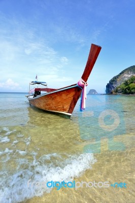Long Tail Boat Stock Photo
