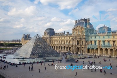 Louvre Museums Stock Photo