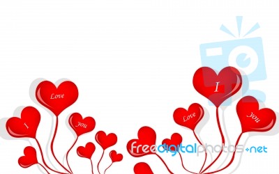 Love Balloon Stock Image