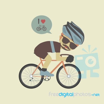 Love Bike Stock Image