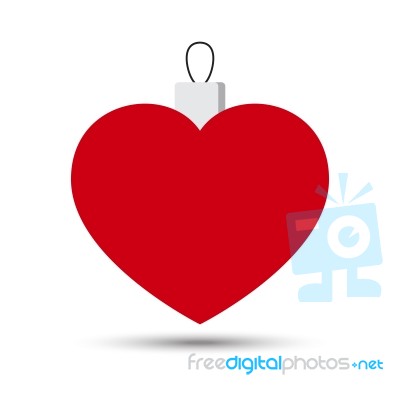  Love Heart With Hanging Design Stock Image