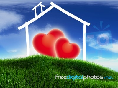 Love House Stock Image