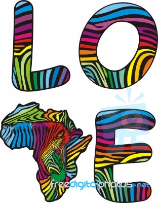 Love To Zebras Africa Stock Image