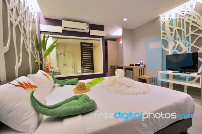 Luxury Bedroom Stock Photo