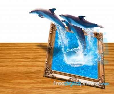 Magic Photo Frame Stock Image